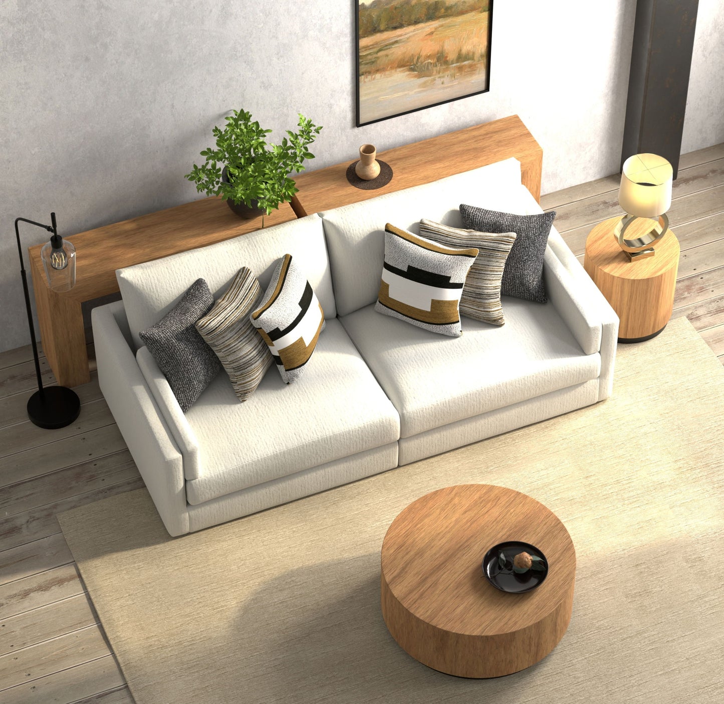 Trevor - 2 Piece Extra Deep Oversized Sofa