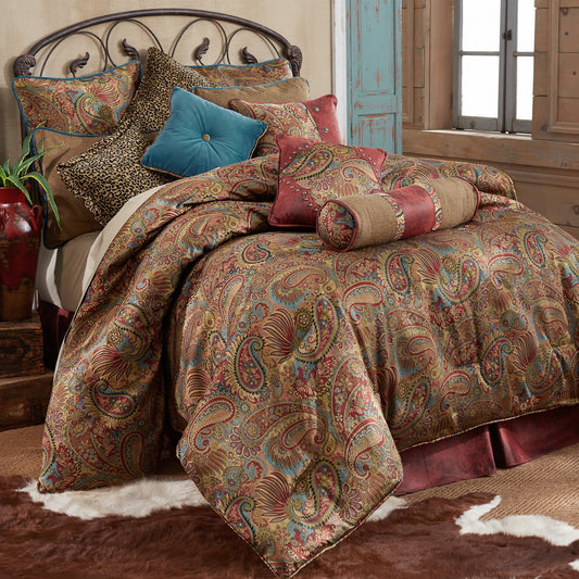 San Angelo - Twin Comforter Set (Set of 3) - Red