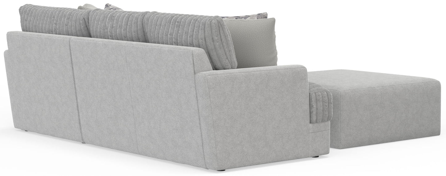 Titan - Sectional With Comfort Coil Seating, Cocktail Ottoman And Accent Pillows Included