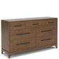 Calhoun - 7 Drawer Dresser - Whiskey Oak