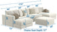 Ritzy - Modular Sofa And Included Cocktail Ottoman