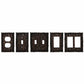 Pine Bark Switch Plate - 5" x 3.5" Pine Bark Single Wall Switch Plate  - Multi