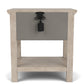 Bennett - One Drawer Nightstand - Frosted Gray