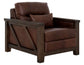 Walnut - Armchair - Brown