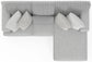 Logan - Upholstered Sectional With Comfort Coil Seating And Accent Pillows Included