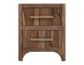 Praga - 2-Drawer Nightstand - Almond / Barrel Brown