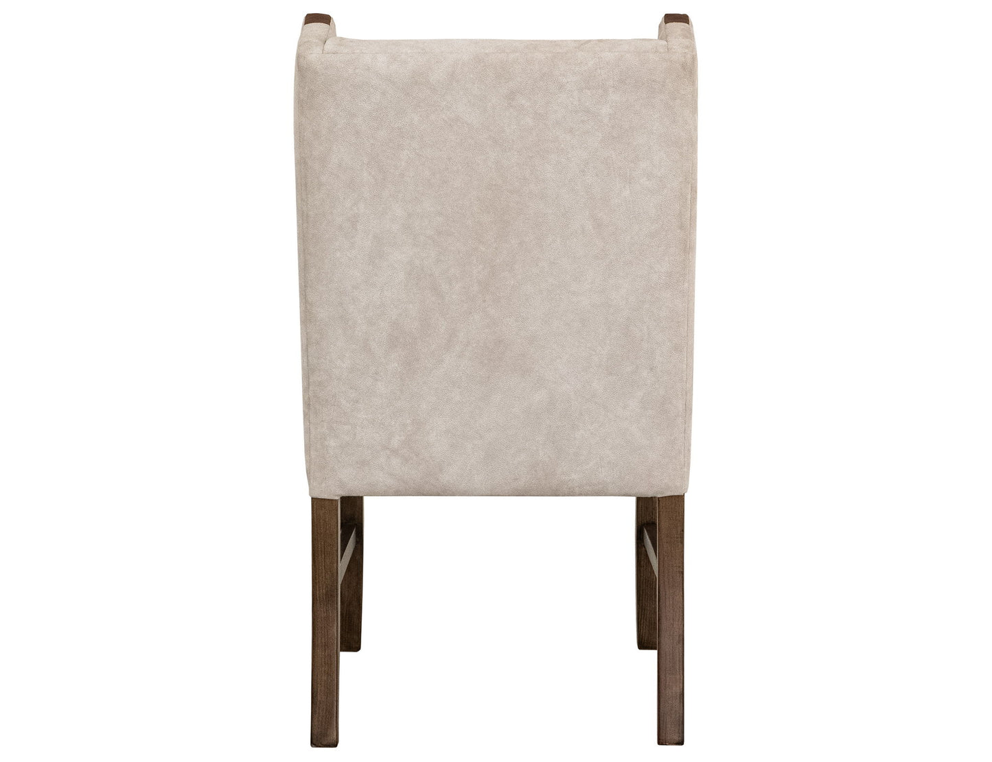 Silver - Upholstered Chair (Set of 2) - Ivory / Dark Brown