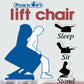 Muncy - Power Lift Chaise Recliner With Dual Motor & Zero Gravity - Walnut