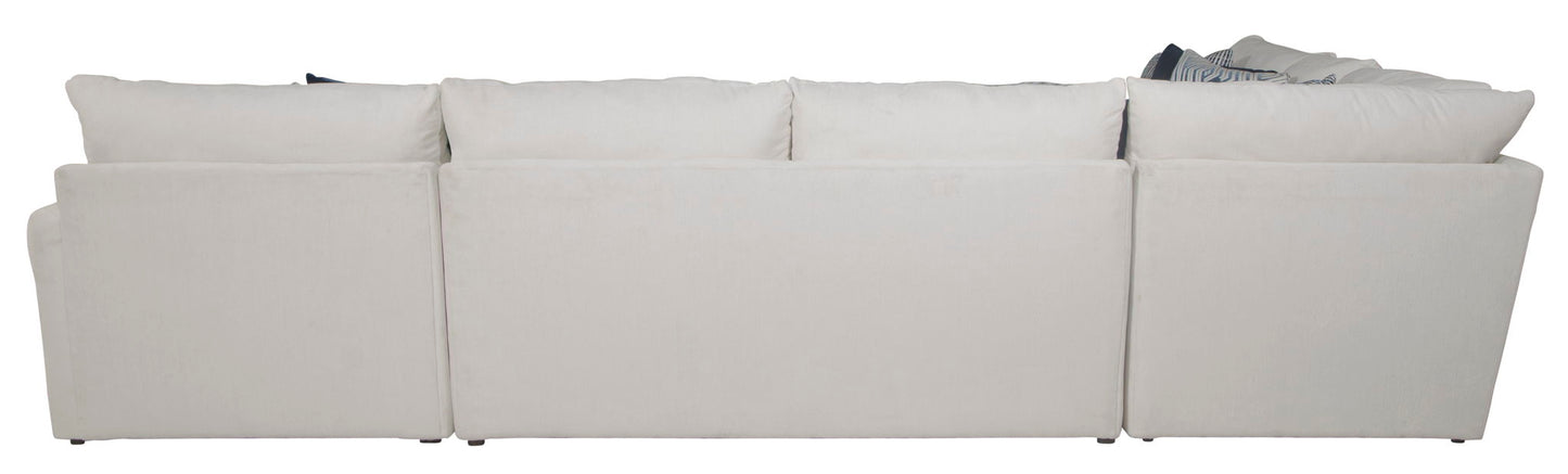 Polaris - Sectional With Comfort Coil Seating, 9 Included Accent Pillows And Included Cocktail Ottoman