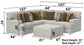 Tori - Sectional With Comfort Coil Seating, Cocktail Ottoman And Accent Pillows Included