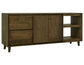 Savia - 3 Drawer & 2 Door TV Stand - Brown