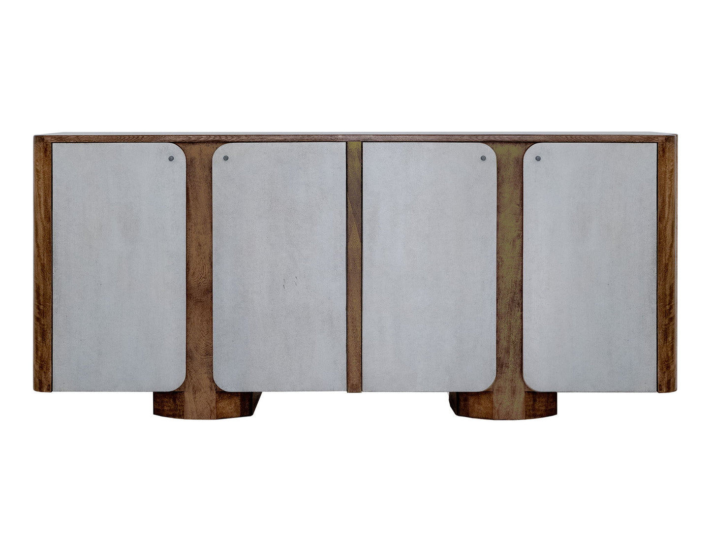 Nashville - 4 Door TV Stand/Console - Brown / Gray