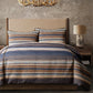 Estes - King Chenille Duvet Cover Set (Set of 3) - Blue