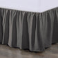Lily - King Washed Linen Gathered Bed Skirt - Slate
