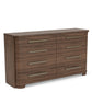 Delia - 8 Drawer Dresser - Nouveau Walnut