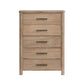 Anika - 5 Drawer Chest - Natural / Brown