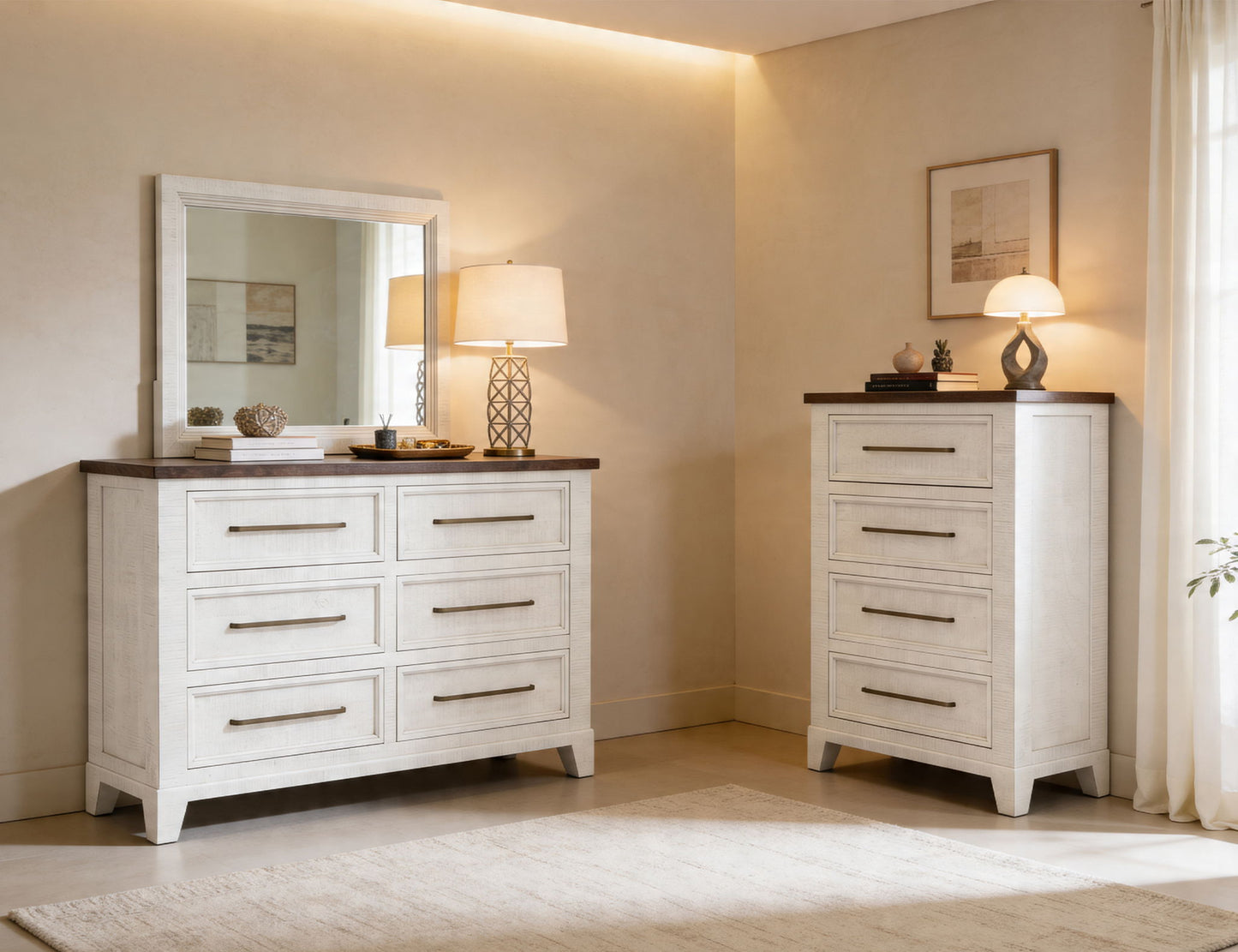 Stoa - Dresser - White / Brown