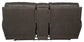 Atlas - Reclining Console Loveseat With Storage - Charcoal
