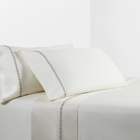 Arrow Sheet - Queen 350TC Southwestern Arrow Sheet Set (Set of 4) - Cream