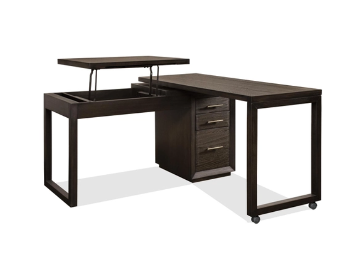 Prelude Swivel Lift-Top L-Desk By Riverside