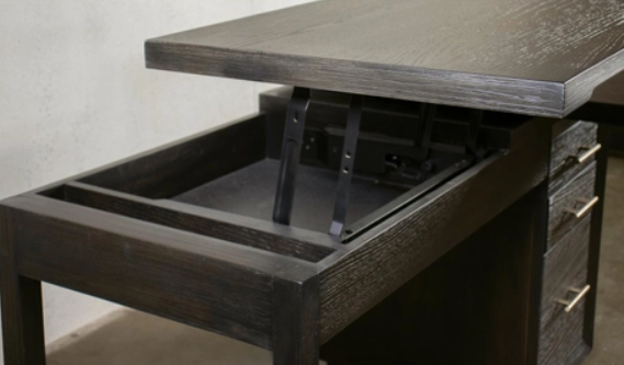 Prelude Swivel Lift-Top L-Desk By Riverside