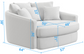 Matty Cuddle Chaise Chair by Jackson