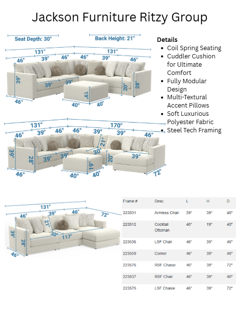 Ritzy Living Room Group By Jackson