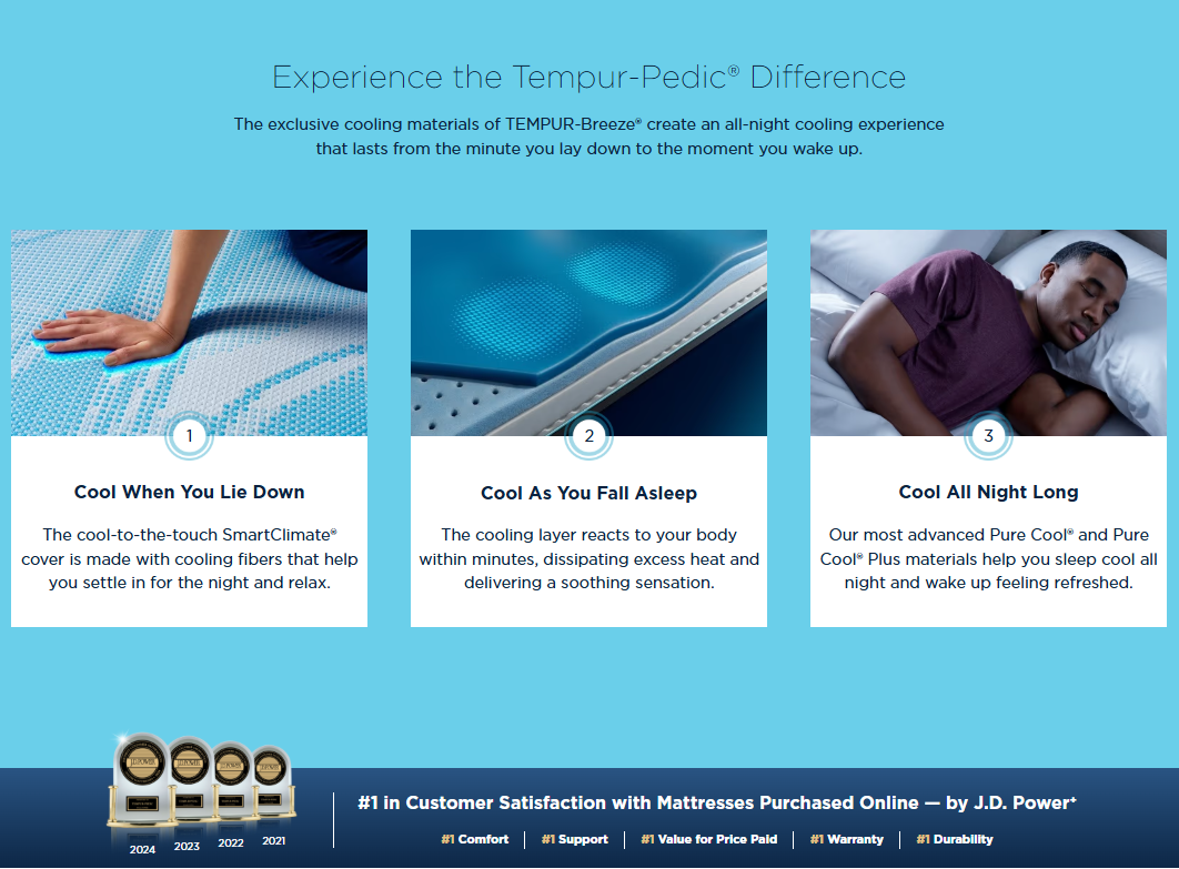 TEMPUR-LuxeBreeze® Soft Mattress