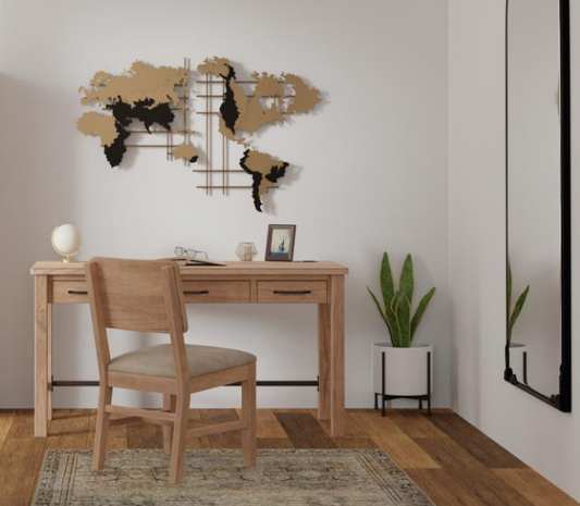 Natural Parota Home Office Group