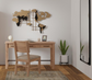 Natural Parota Home Office Group
