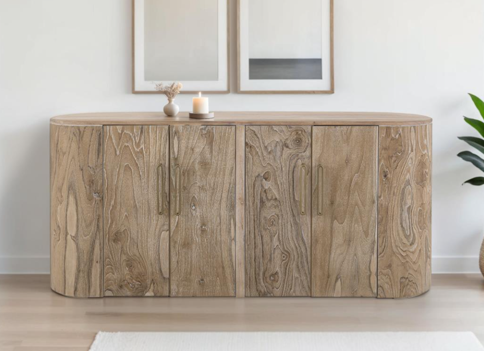 IFD Balam 4 Door Console Cabinet 3 Color Options