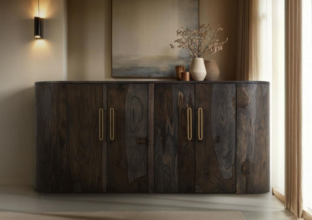 IFD Balam 4 Door Console Cabinet 3 Color Options