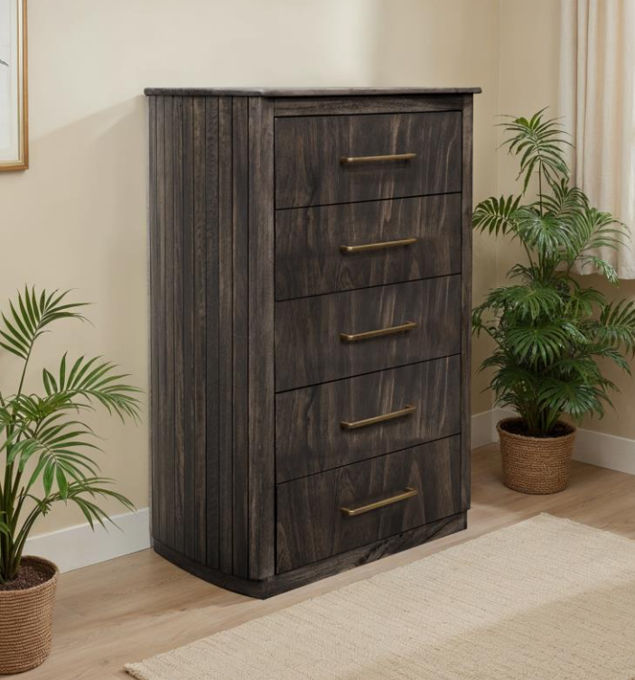 Dark Mezquite Bedroom Group by IFD