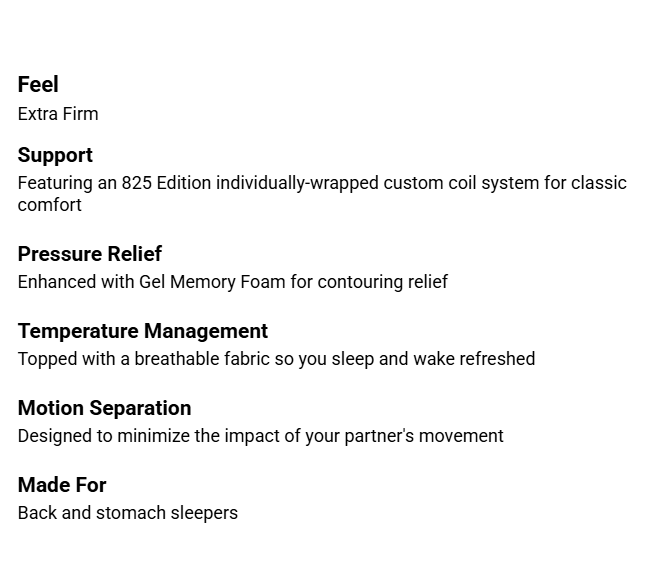 Serta Extra Firm Mattress