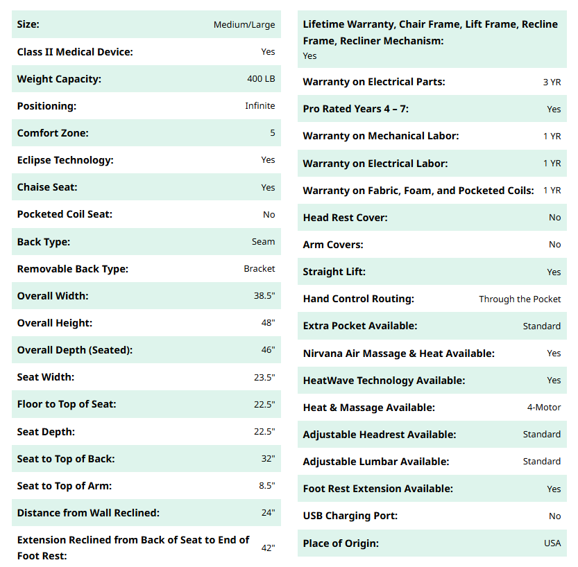 Artemis Lift Chair by UltraComfort