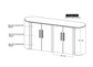 IFD Balam 4 Door Console Cabinet 3 Color Options