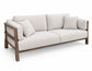 Roots - Wooden Frame Upholstered Sofa - Talawa / Beige