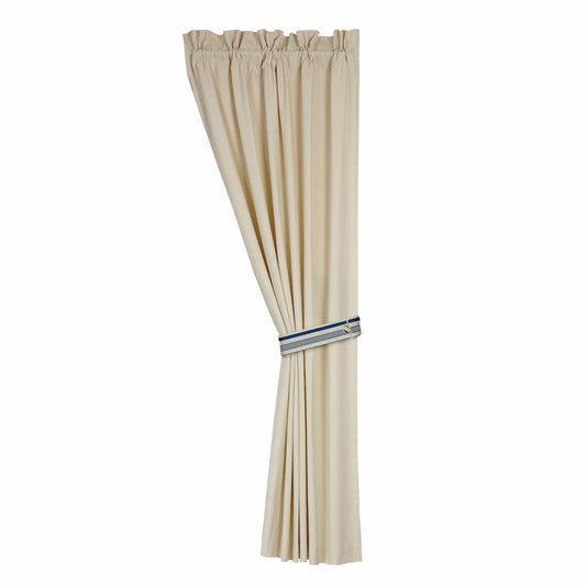 Beaufort - Natural Canvas Curtain Set (Set of 2) - Multi