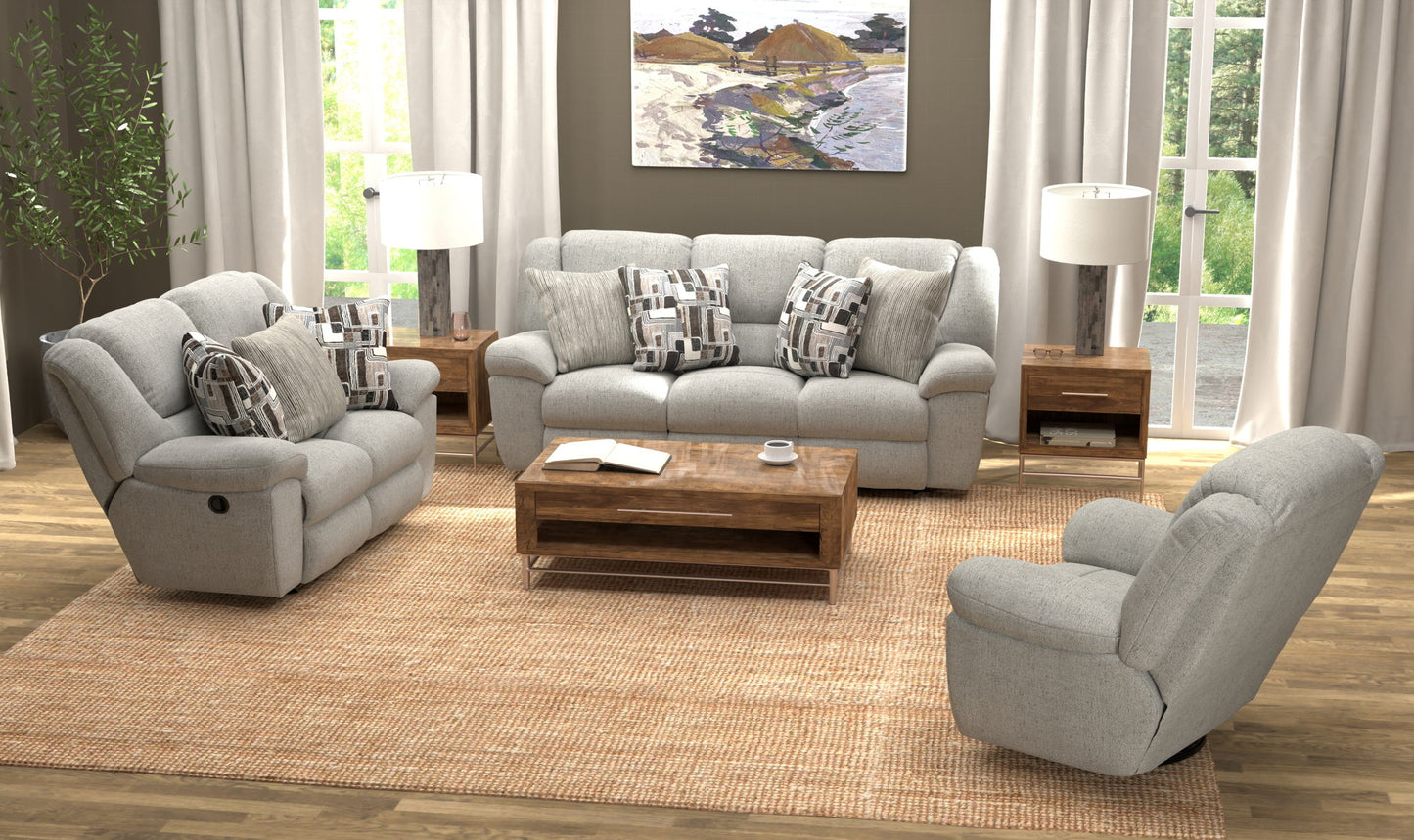 Trifecta - Sofa With 3 Recliners and Drop Down Table