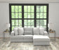 Logan - Upholstered Sectional With Comfort Coil Seating And Accent Pillows Included