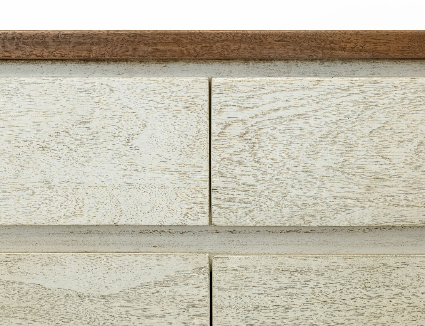Evoke - 3 Drawer & 3 Door TV Stand/Console - Ivory / Brown