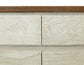 Evoke - 3 Drawer & 3 Door TV Stand/Console - Ivory / Brown