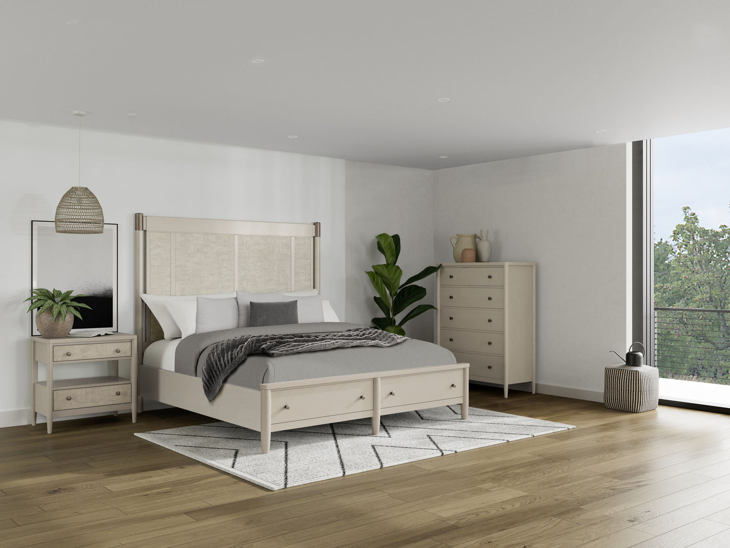 Laguna - 2 Drawer Nightstand - Beige