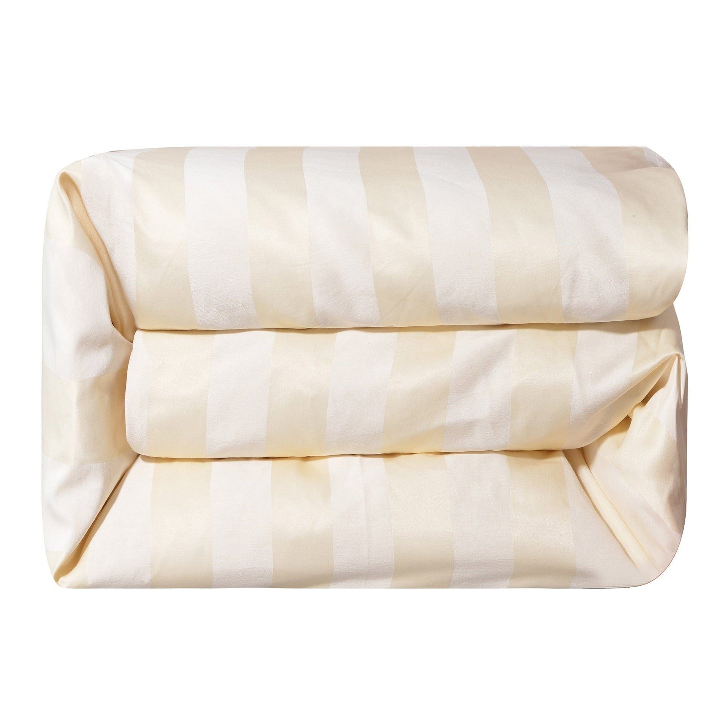 Hollywood - Queen Cabana Stripe Duvet Cover - White / Cream