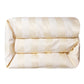 Hollywood - Queen Cabana Stripe Duvet Cover - White / Cream