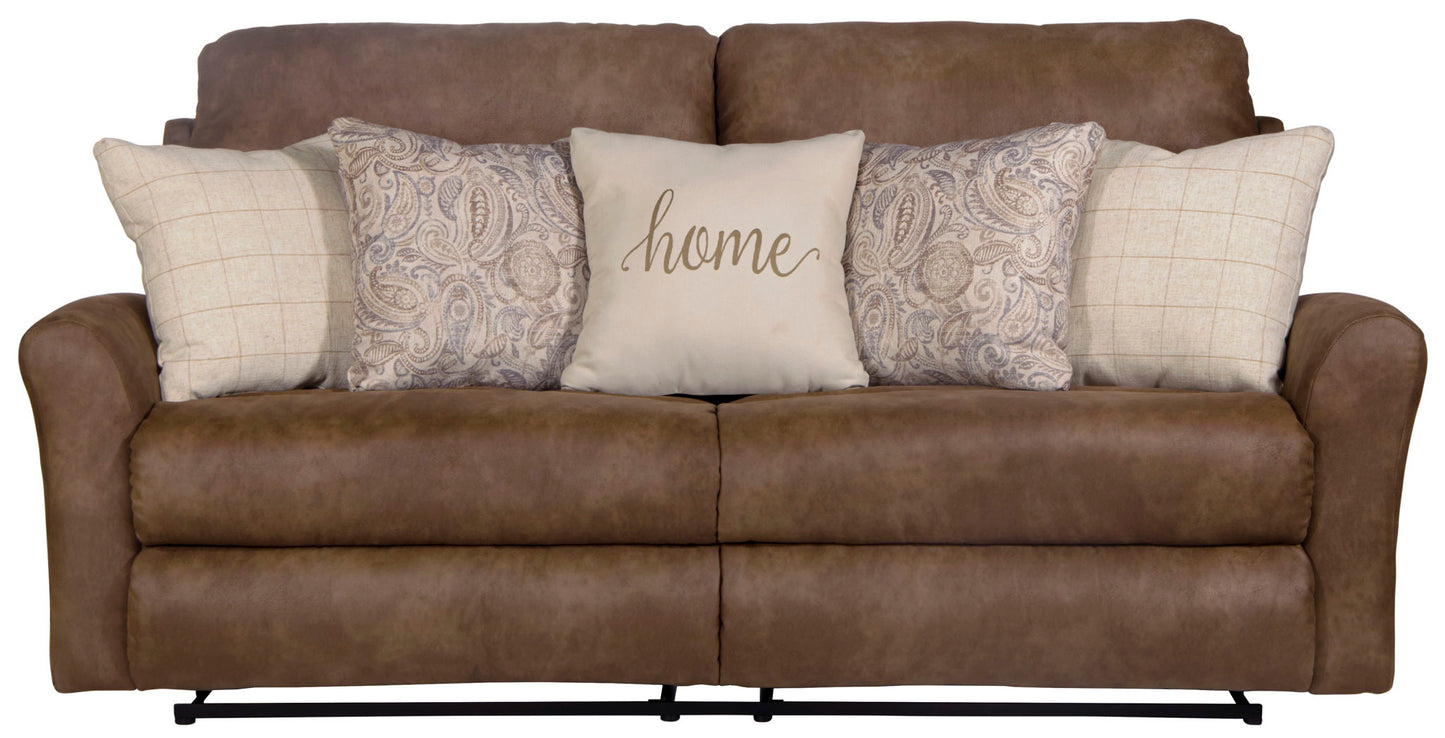 Justine - Lay Flat Reclining Sofa - Burlap