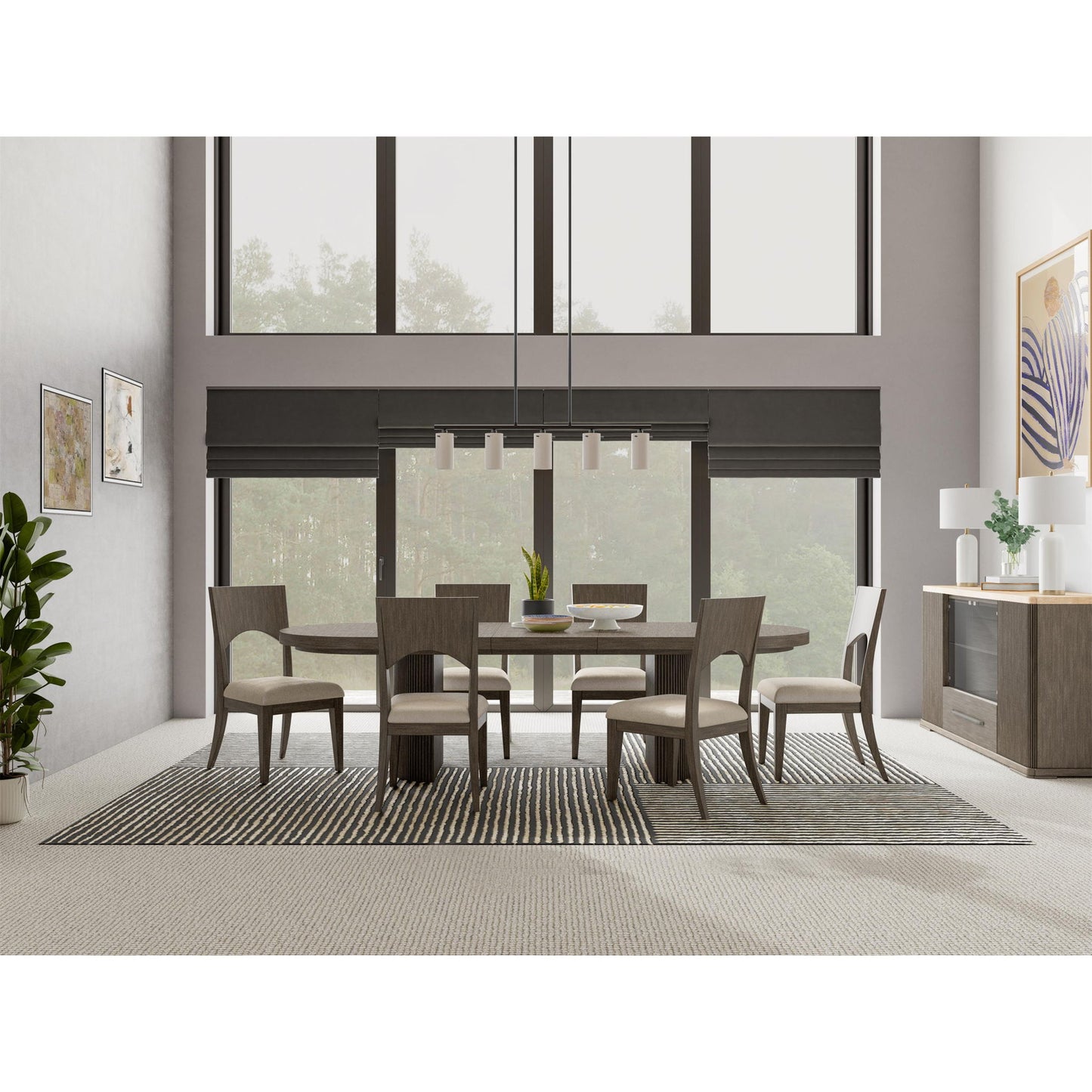 Sariel - Stone Top Server - Dark Brown