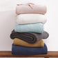 Cotton Knit - Twin Blanket - Navy