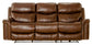Ceretti - Power Reclining Sofa - Brown Italian Top Grain Leather Match