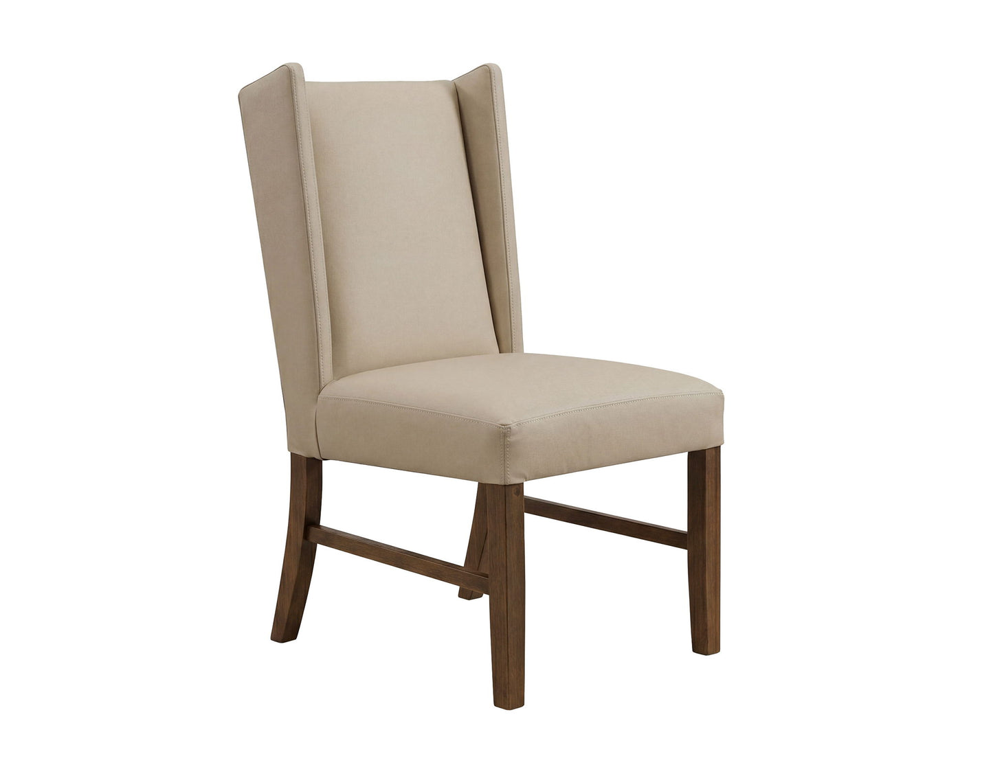 Silver - 39.5'' Upholstered Chair (Set of 2) - Ivory / Brown